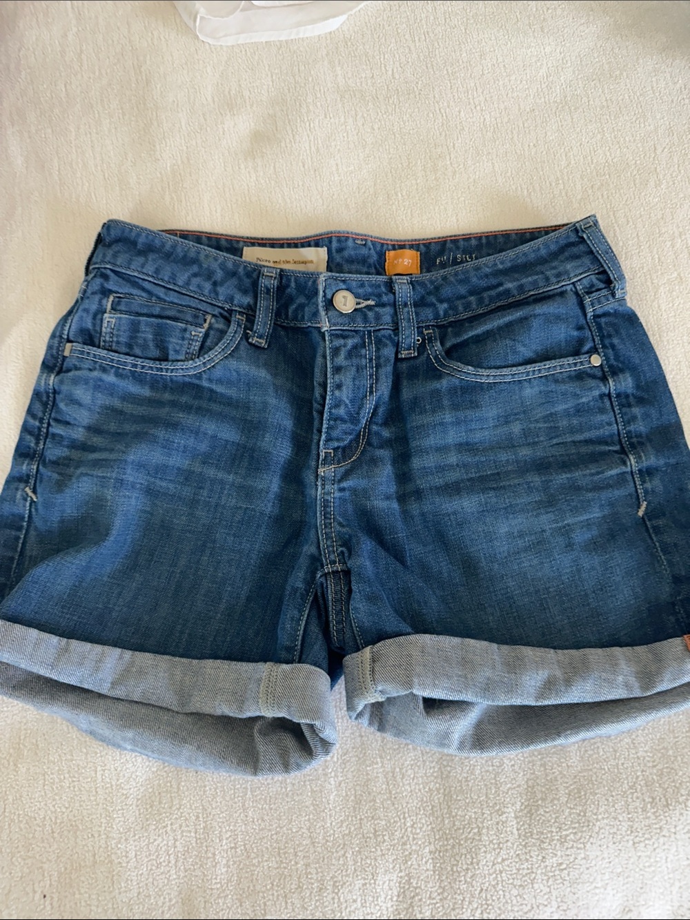 Anthropology Blue Denim Rolled-Hem Women’s Shorts